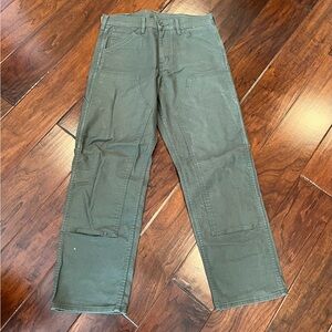 Levi's Workwear Olive Trousers. Heavy duty.